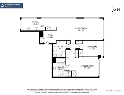 66/604 St Kilda Road, Melbourne, Melbourne CBD, 2房, 2浴, Apartment