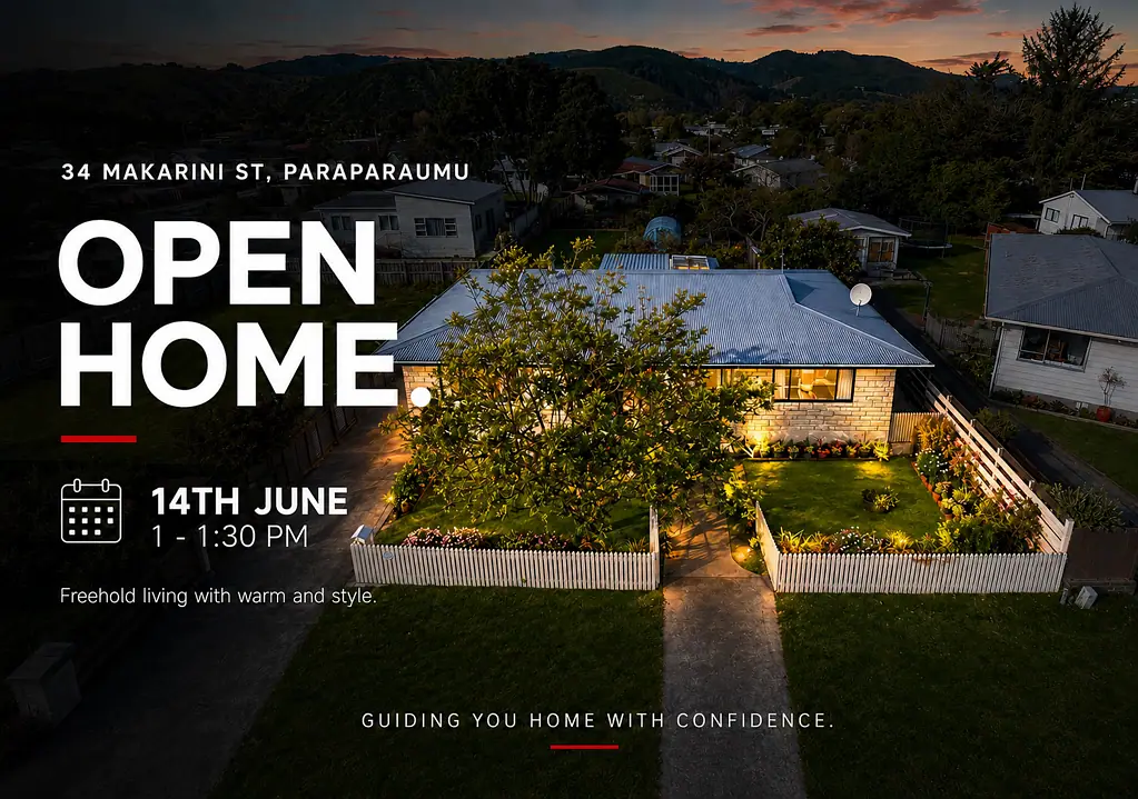 Paraparaumu 3房  Freehold Living with Warmth & Style