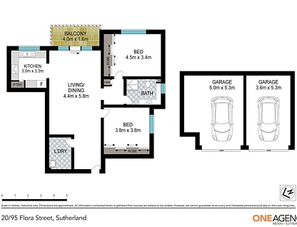 20/95 Flora Street, Sutherland, Sutherland Shire, 2 Kuwarto, 1 Banyo, Apartment