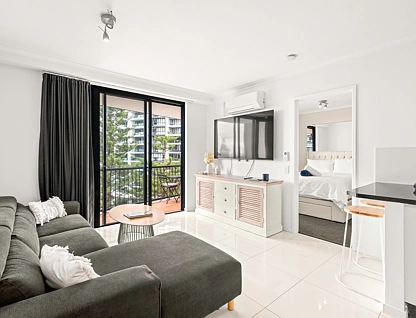 606/30-34 Surf Parade, Broadbeach, Gold Coast, 1 રૂમ, 1 બાથરૂમ, Apartment