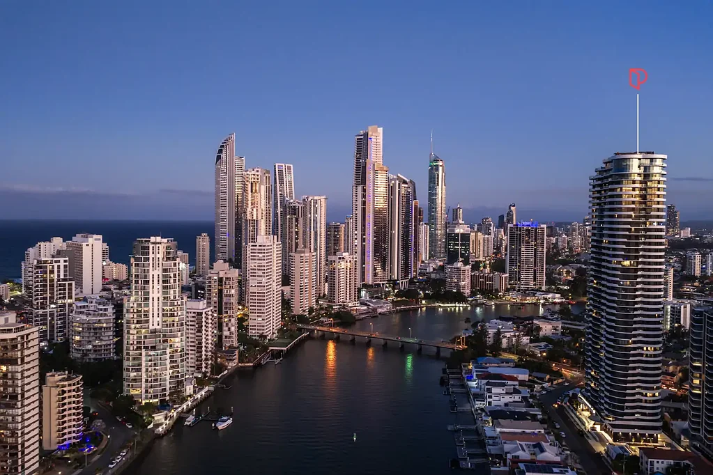 Surfers Paradise 1房  Brand-New Chevron Island Living | City, Canal & Hinterland Views