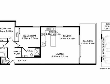 403/21 Charles Street, Liverpool, South Western Suburbs, 2 રૂમ, 2 બાથરૂમ, Apartment