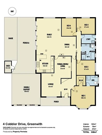4 Cobbler Drive, Greenwith, SA 5125, 4房, 2浴, House