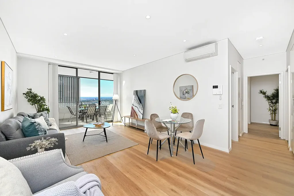 Burwood 2 Bedroom Stylish Apartment with Iconic Views & Prime Convenience
