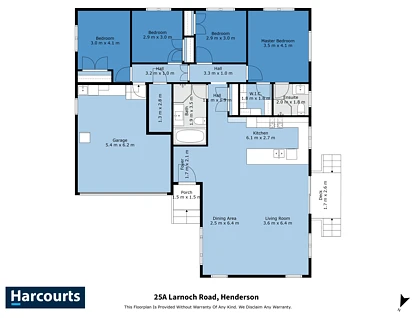 25A Larnoch Road, Henderson, Waitakere City, Auckland, 4房, 2浴, 独立屋