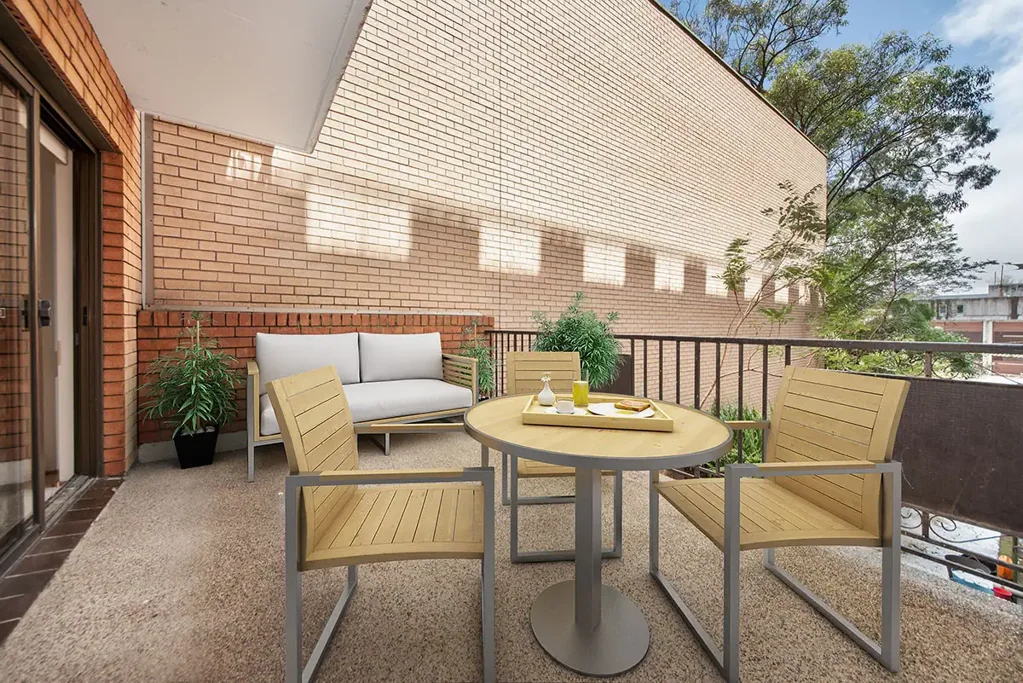 Tidy one bedroom residence with large balcony | Unfurnished