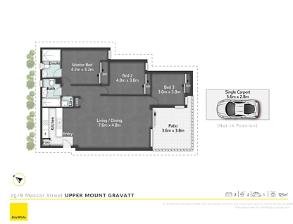 25/8 Mascar Street, Upper Mount Gravatt, Brisbane - Southern Region, 3 ห้องนอน, 2 ห้องน้ำ, Apartment