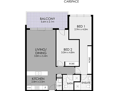 B303/86 Centenary Drive, Strathfield, Inner West, 2 phòng ngủ, 2 phòng tắm, Apartment