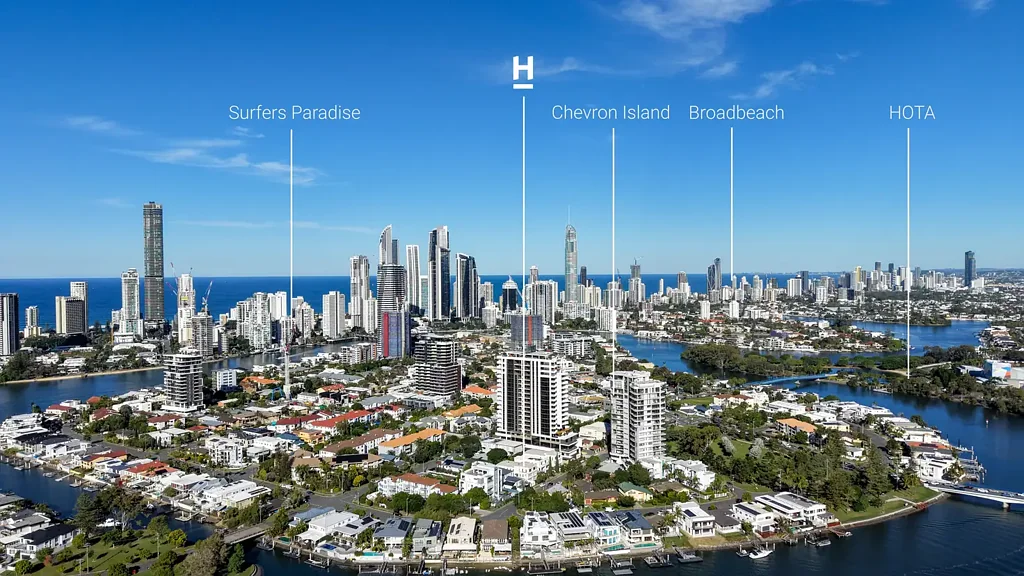 Surfers Paradise 3침실 CHEVRON ISLAND LIVING, UNLOCKED