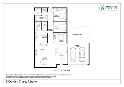 ਮੰਜ਼ਿਲ ਦੀ ਯੋਜਨਾ - 6 CORNISH CLOSE, Atherton, QLD 4883