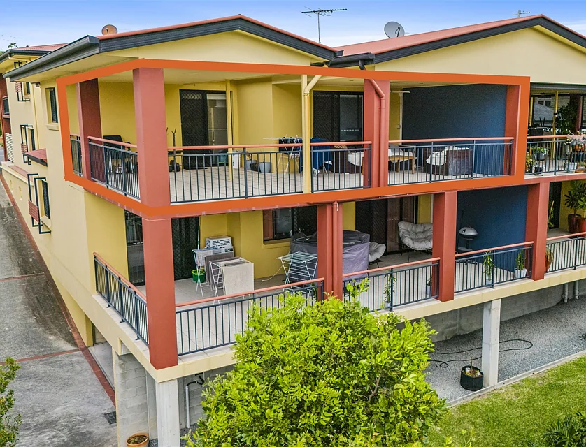 8/23 Ridge Street, Greenslopes, Brisbane - Southern Region, 2 rūma, 2 rūma horoi, Apartment