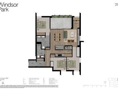 209/61-71 Mcilwrick Street, Windsor, Inner East Melbourne, 3 rūma, 2 rūma horoi, Apartment
