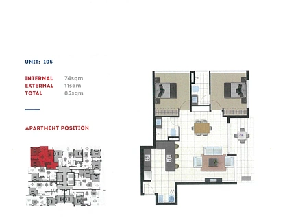 105/50 McLachlan Street, Fortitude Valley, Brisbane - Inner City Region, 2 Kuwarto, 2 Banyo, Apartment