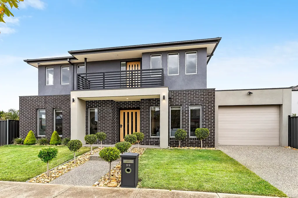 This two story home offers luxury and location.
