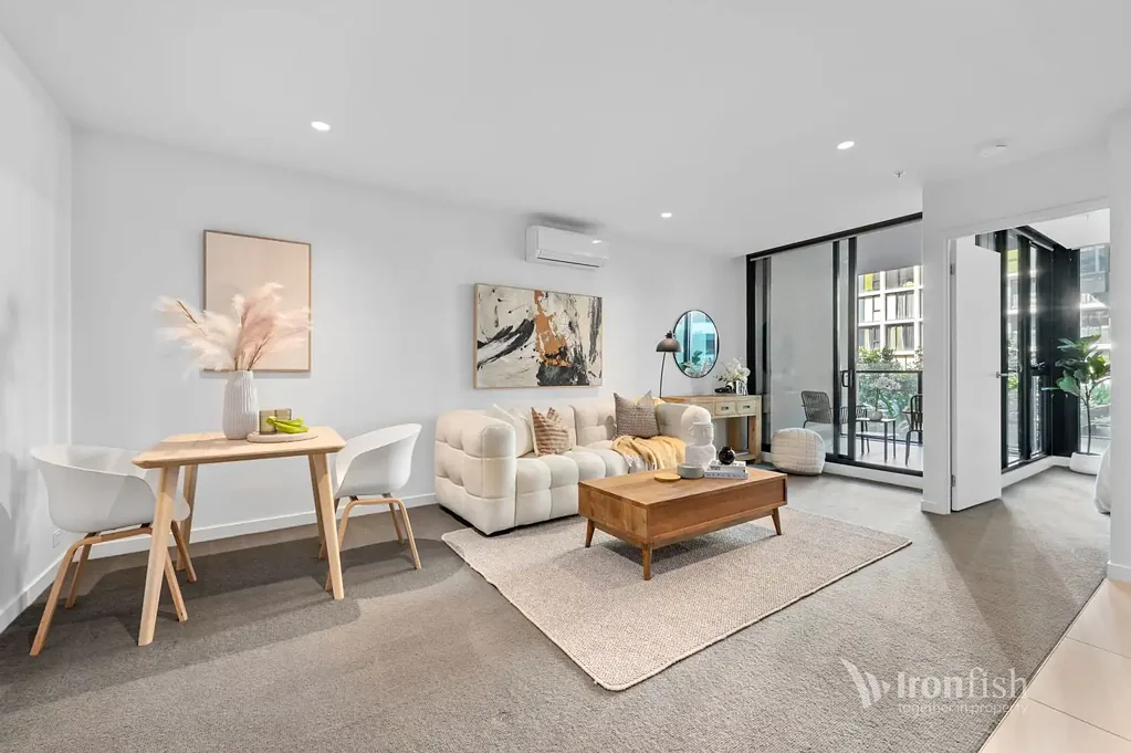 Abbotsford 1房  Stylish Apartment in Prime Green Square Location 210/11 Shamrock Street, Abbotsford VIC 3067
