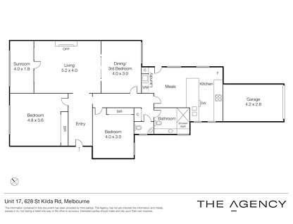 17/628 St Kilda Road, Melbourne, Melbourne CBD, 2 غرف, 1 حمامات, Apartment