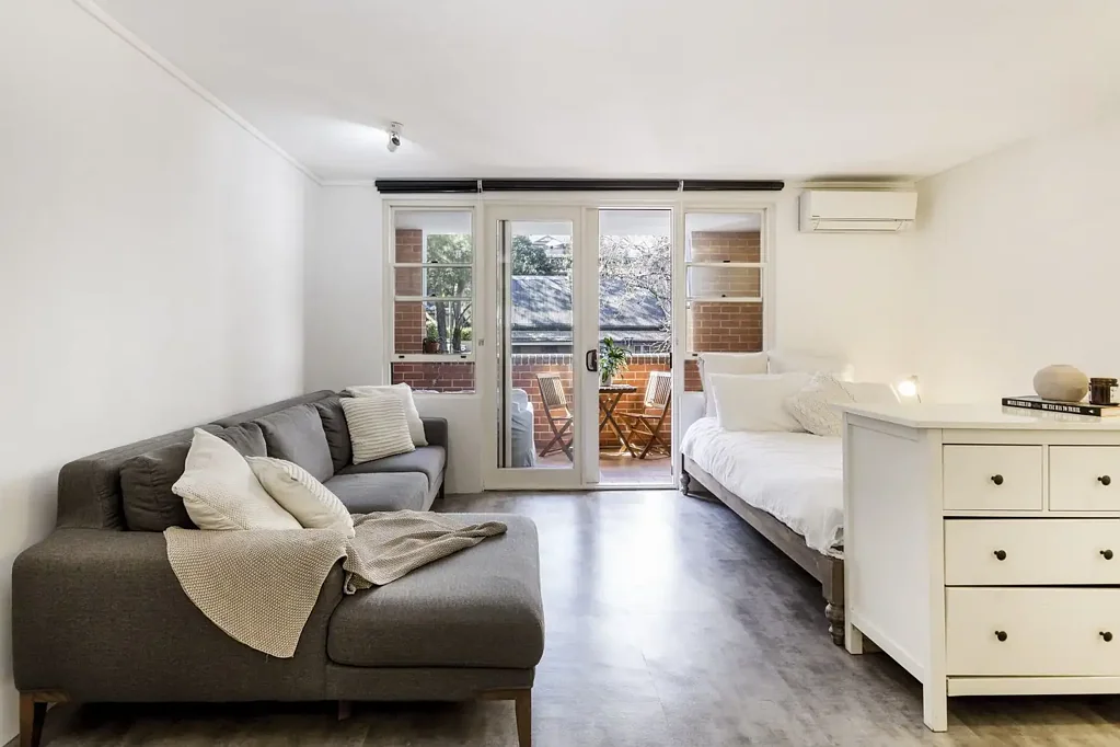 Sunlit Studio with Private Balcony & Parking