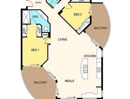 12/62-66 Sixth Avenue, Maroochydore, Sunshine Coast, 3 રૂમ, 2 બાથરૂમ, Apartment