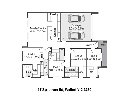17 Spectrum Road, Wollert, VIC 3750, 4房, 2浴, House