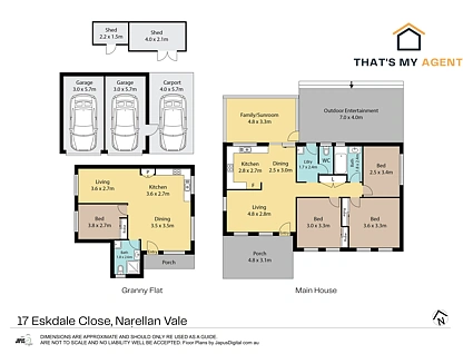 17 & 17a Eskdale Close, Narellan Vale, Macarthur Region, 4部屋, 2バスルーム, House