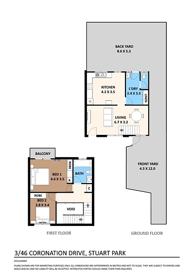 3/46 Coronation Drive, Stuart Park, NT 820, 2 habitaciones, 1 baños, Townhouse