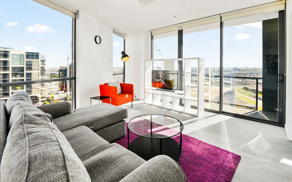 Modern Waterfront Living in the Heart of Docklands I Furnished 2Bed 1Bath 1Car