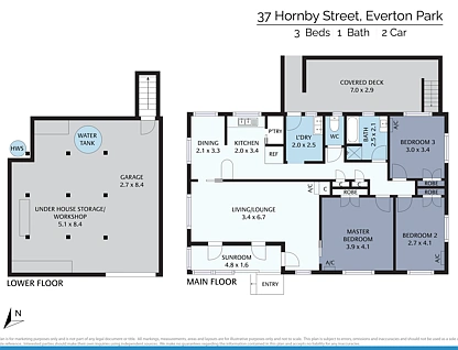 37 Hornby Street, Everton Park, Brisbane - Northern Region , 3 ห้องนอน, 1 ห้องน้ำ, House
