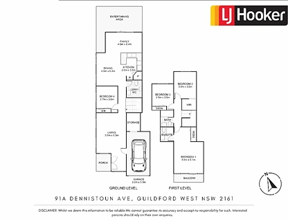 91A Dennistoun Avenue, Guildford, Parramatta (Northwest suburbs), 4房, 2浴, Apartment