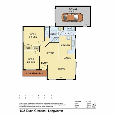 1/35 Dunn Crescent, Langwarrin, VIC 3910, 2 slaapkamers, 1 badkamers, Unit