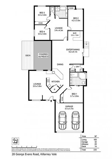 28 George Evans Road, Killarney Vale, NSW 2261, 4 રૂમ, 2 બાથરૂમ, House