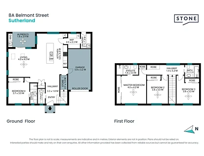 8A, B & C Belmont Street, Sutherland, NSW 2232, 4房, 3浴, 城市屋