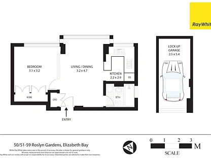 50/51-59 Roslyn Gardens, Elizabeth Bay, Sydney CBD, 1 Schlafzimmer, 1 Badezimmer, Apartment