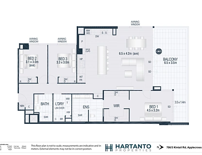 706/3 Kintail Road, Applecross, South West Perth, 3部屋, 2バスルーム, Apartment