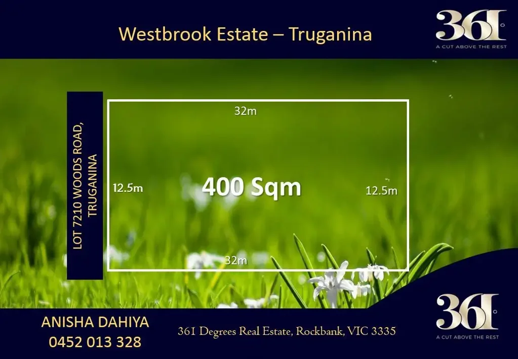Truganina 400平米宽绰地块 靠近Tarneit火车站 近购物中心 公园环绕 家庭理想居所 400 Sqm Land available for Nomination in Westbrook Estate Truganina!!!