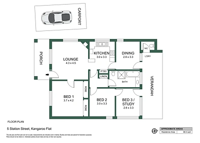 5 Station Street, Kangaroo Flat, VIC 3555, 3 Bedrooms, 1 Bathrooms, House