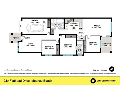 23 A Flathead Drive, Moonee Beach, NSW 2450, 3 Schlafzimmer, 2 Badezimmer, House