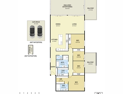 302/208 The Esplanade, Speers Point, Newcastle, 4 침실, 2 욕실, Apartment