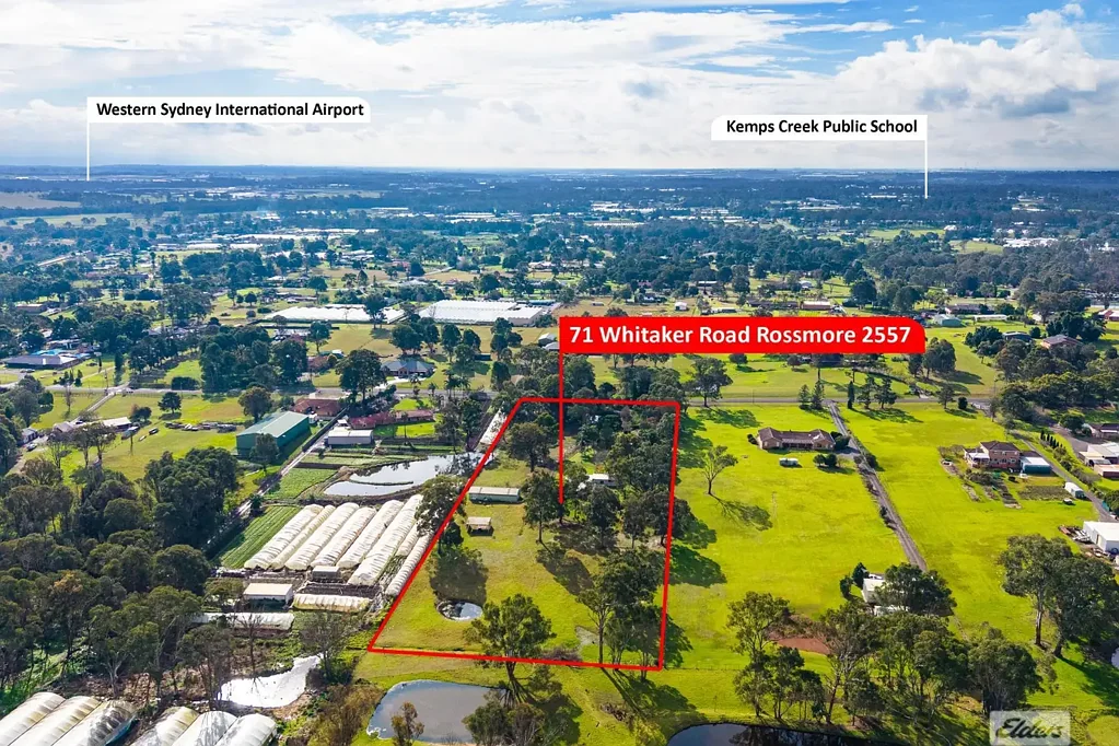 Rossmore 4房 Aerotropolis草案区域 3卧住宅 多座棚屋 西悉尼增长走廊 战略性土地储备 Prime Aerotropolis Investment Opportunity