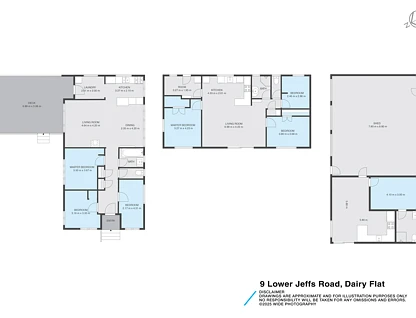 9 Lower Jeffs Road, Dairy Flat, Rodney, Auckland, 7房, 3浴, 乡村别墅