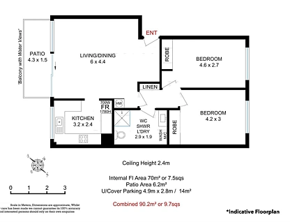 16/47 Peninsular Drive, Surfers Paradise, Gold Coast, 2 Bedrooms, 1 Bathrooms, Apartment