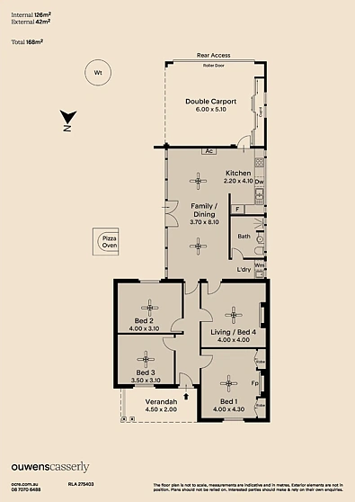 户型图 - 233 Gilbert Street, Adelaide, SA 5000