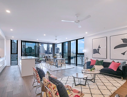 1111/51 Fish Lane, South Brisbane, Brisbane - Inner City Region, 5 rūma, 2 rūma horoi, Apartment