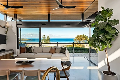 Gerroa 3chambre Architectural Elegance Above Seven Mile Beach.