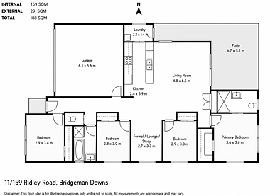 11/159 Ridley Road, Bridgeman Downs, QLD 4035, 4房, 2浴, House