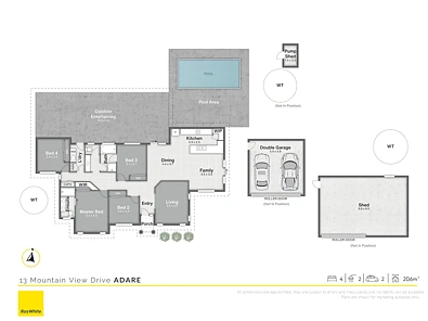 13 Mountain View Drive, Adare, QLD 4343, 4 slaapkamers, 2 badkamers, House