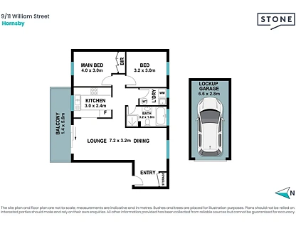 9/11 William Street, Hornsby, NSW 2077, 2 slaapkamers, 1 badkamers, Apartment