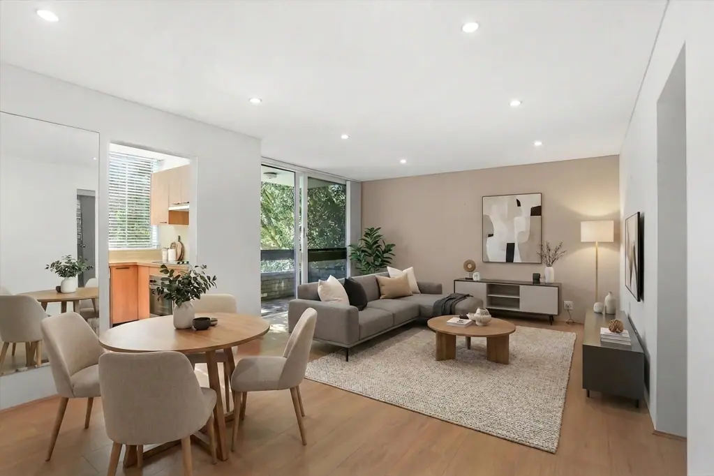 Modern Renovated 2-Bedroom Apartment with Balcony and Leafy Outlook in Quiet Young Street Setting
