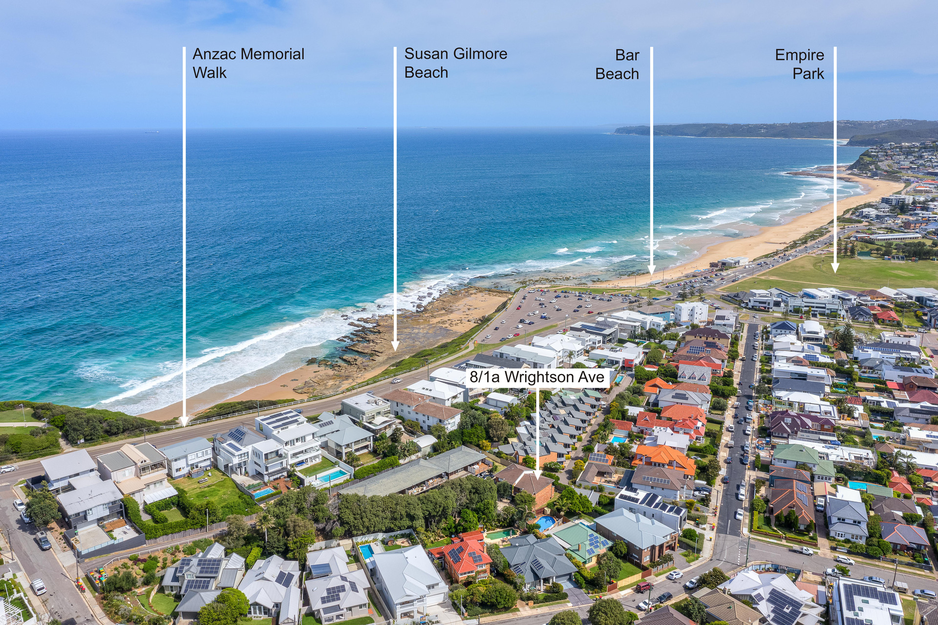 UNIT 8 1A WRIGHTSON AV, BAR BEACH NSW 2300, 0房, 0浴, Townhouse