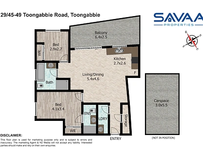 29/45-49 Toongabbie Road, Toongabbie, Western Suburbs, 2 phòng ngủ, 2 phòng tắm, Apartment