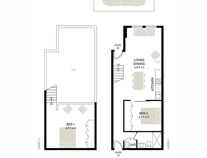 5/47 Buckingham Street, Surry Hills, Sydney CBD, 2 Schlafzimmer, 1 Badezimmer, Apartment